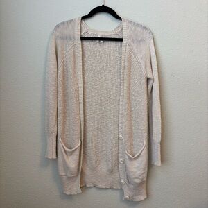 Mudd Long Cream Cardigan